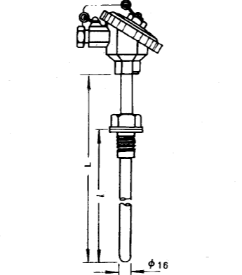 WRN-230固定螺紋防水接線盒熱電偶安裝圖片 WRN-230固定螺紋防水接線盒熱電偶安裝圖片