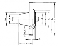 化工用熱電偶熱電阻對焊法蘭(D)型圖片尺寸及執(zhí)行標(biāo)準(zhǔn)